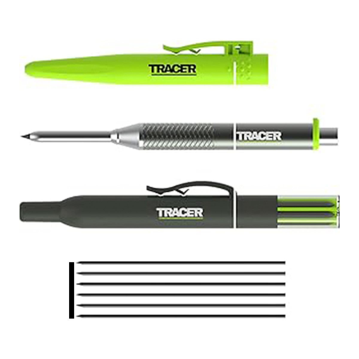 Tracer Pro Series Aluminium Deep Hole Pencil Kit